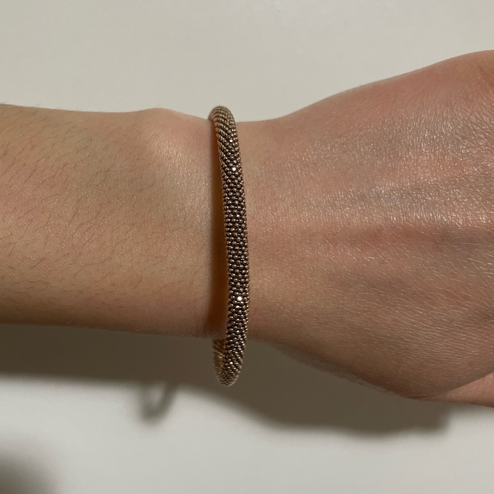 Rose gold mess bracelet